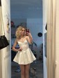 Ball Gown V-neck Corset Spaghetti Straps Homecoming Dresses