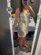 Tight Cowl Neck Satin Backless Homecoming Dresses