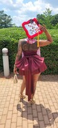 Strapless Ruched Satin Homecoming Dresses With Bow