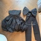 Strapless Satin Puffball Homecoming Dresses With Bow