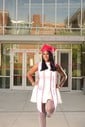 Puffy Backless Satin Homecoming Dresses