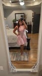 Puffy Backless Satin Homecoming Dresses