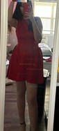 Puffy Backless Satin Homecoming Dresses