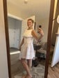 Puffy Backless Satin Homecoming Dresses
