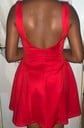 Puffy Backless Satin Homecoming Dresses