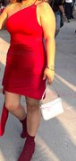 One Shoulder Satin Ruffle Bodycon Homecoming Dresses