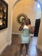 One Shoulder Satin Ruffle Bodycon Homecoming Dresses