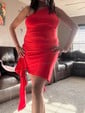 One Shoulder Satin Ruffle Bodycon Homecoming Dresses