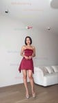 A-line Strapless Satin Homecoming Dresses With Bow