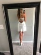 Cut Out Strapless Satin Bodycon Homecoming Dresses