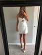 Cut Out Strapless Satin Bodycon Homecoming Dresses