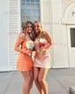 Tight Off-The-Shoulder Satin Ruched Homecoming Dresses