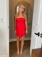 A-line Strapless Tiered Ruffle Homecoming Dresses