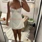 Casual A-line V-neck Satin Homecoming Dresses