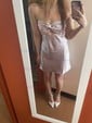 Cut Out Tight Strapless Satin Ruched Homecoming Dresses
