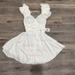 A-line V-neck Ruffle Homecoming Dresses