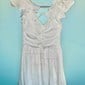 A-line V-neck Ruffle Homecoming Dresses