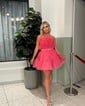 Ball Gown Strapless Tulle Ruched Homecoming Dresses