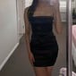 Strapless Satin Ruched Bodycon Homecoming Dresses
