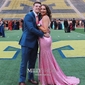 Mermaid V-neck Sparkly Sequin Prom Dresses With Appliques