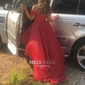 A-line Off-the-shoulder Asymmetrical Tulle Prom Dresses With Appliques