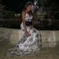 Mermaid V-neck Sparkly Sequin Prom Dresses