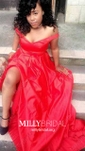 Ball Gown Satin Floor-length Off-the-shoulder Prom Dresses
