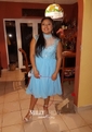 A-line High Neck Chiffon Tulle Prom Dresses With Appliques
