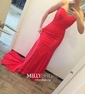 Mermaid Sweetheart Jersey Strapless Prom Dresses