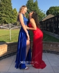 Black Sheath/Column Cowl Neck Floor-length Jersey Prom Dresses