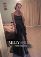 A-line Scoop Neck Satin Prom Dresses With Ruched