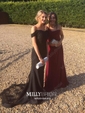Mermaid Stretch Crepe Off-the-shoulder Prom Dresses With Appliques