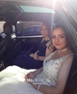 Ball Gown V-neck Floor-length Tulle Prom Dresses With Appliques