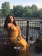 Mermaid V-neck Sparkly Sequin Prom Dresses