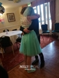 A-line Illusion Lace Tulle Modest Prom Dresses