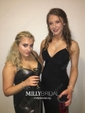 Sheath/Column V-neck Floor-length Jersey Prom Dresses With Appliques