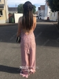 Mermaid Scoop Neck Tulle Prom Dresses With Appliques