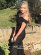 Mermaid Stretch Crepe Off-the-shoulder Prom Dresses With Appliques
