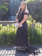 Mermaid Stretch Crepe Off-the-shoulder Prom Dresses With Appliques