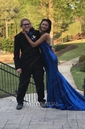 Mermaid V-neck Sparkly Sequin Prom Dresses With Appliques