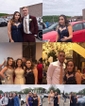 A-line Illusion Chiffon Tulle Cut Out Prom Dresses With Appliques