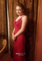 Sheath/Column V-neck Jersey Backless Prom Dresses With Ruched