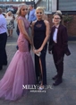 Mermaid Illusion Tulle Prom Dresses With Appliques