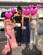 Mermaid Stretch Crepe Off-the-shoulder Prom Dresses With Appliques