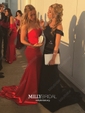Mermaid Sweetheart Jersey Strapless Prom Dresses