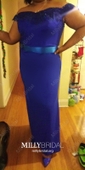 Mermaid Stretch Crepe Off-the-shoulder Prom Dresses With Appliques