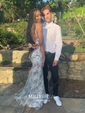 Mermaid V-neck Sparkly Sequin Prom Dresses