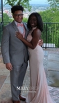 Mermaid High Neck Jersey Prom Dresses With Appliques