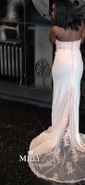 Mermaid High Neck Jersey Prom Dresses With Appliques