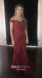 Mermaid Off-the-shoulder Tulle Prom Dresses With Appliques